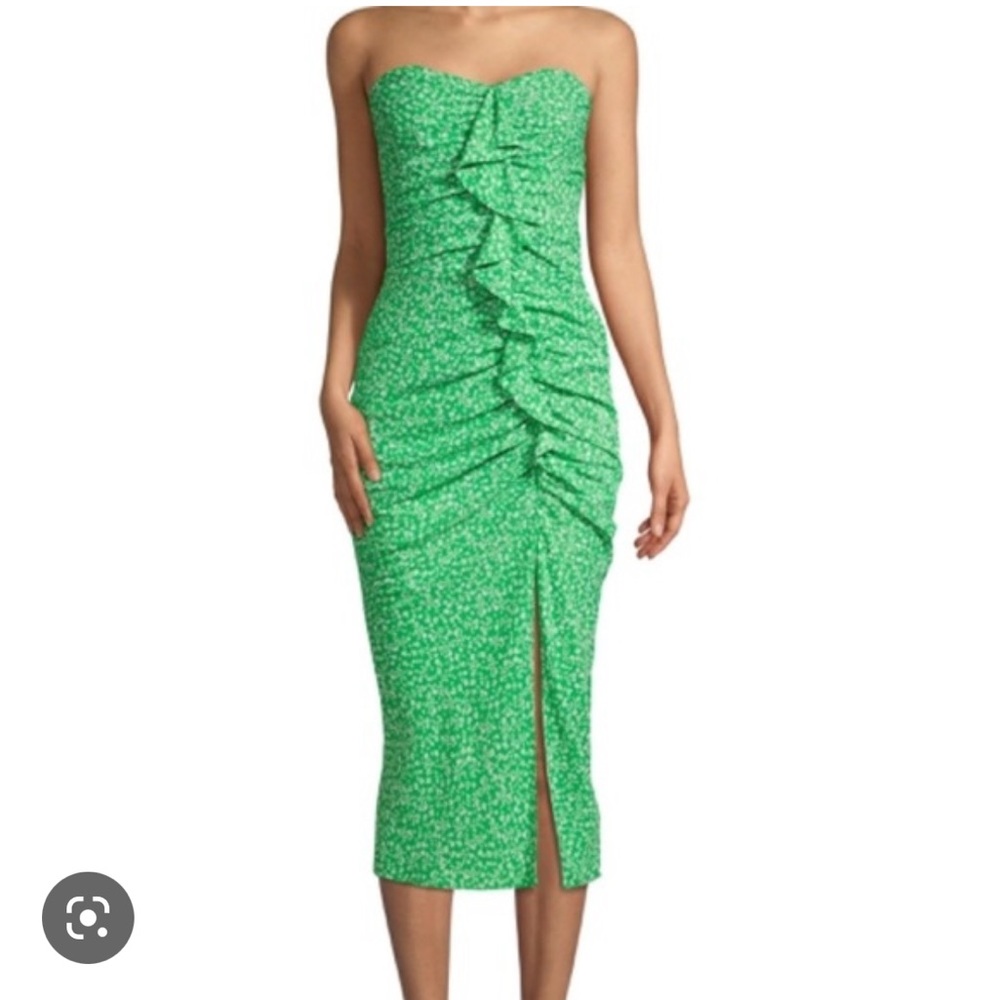 Likely Jordana Floral Ali Strapless Ruffle Dress